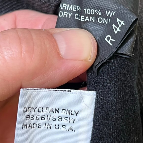 Burberry of London Grey 100% Wool Trench Coat 44R Novacheck zippered lining - Picture 5 of 5